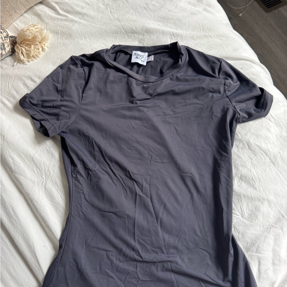 Princess Polly Charcoal Top